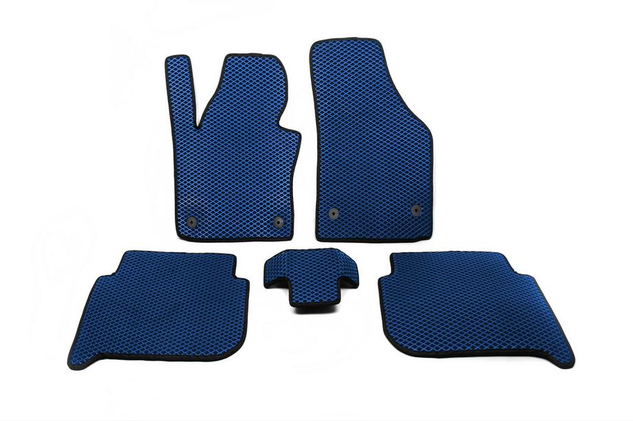 Volkswagen Touran 2003-2010 гг. Коврики EVA (Синие) Image