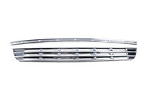 Peugeot Partner Tepee 2008-2018 гг. Накладки на решетку радиатора (2 шт., нерж. сталь) OmsaLine - Итальянская Нержавейка фото 6