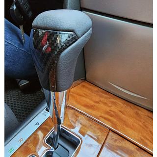 Ручка КПП (Черная Кожа + Карбон) Toyota Land Cruiser 200 2007-2021 гг. фото 1