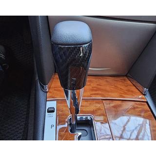 Ручка КПП (Черная Кожа + Карбон) Toyota Land Cruiser 200 2007-2021 гг. фото 2