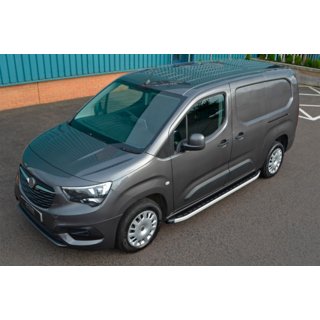 Боковые Подножки Fullmond (2 шт., Алюминий) Fiat Doblo III 2023- гг. фото 3