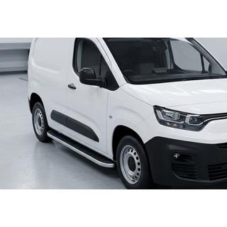 Боковые Подножки Tayga Grey (2 шт., Алюминий) Fiat Doblo III 2023- гг. фото 1