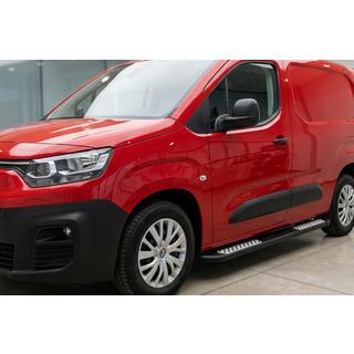 Боковые Подножки Tayga V2 (2 шт., Алюминий) Fiat Doblo III 2023- гг. фото 1
