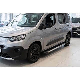 Боковые пороги RedLine V1 (2 шт., алюминий) Fiat Doblo III 2023- гг. фото 1