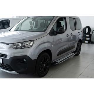 Боковые Подножки Rainbow (2 шт., Алюминий) Fiat Doblo III 2023- гг. фото 1