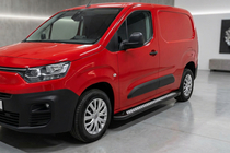 Fiat Doblo III 2023- гг. Боковые пороги New Vision Black (2 шт., алюминий) фото 1