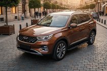 Chery Tiggo 7 2020- гг. Боковые Подножки Tayga Black (2 шт., Алюминий) фото 1
