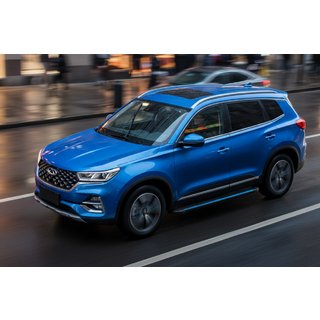 Боковые Подножки Maya Blue (2 шт., Алюминий) Chery Tiggo 7 2020- гг. фото 1