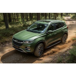 Боковые Подножки Maya V1 (2 шт., Алюминий) Chery Tiggo 7 2020- гг. фото 1