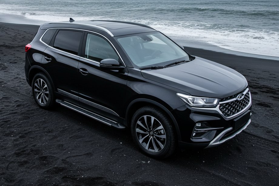 Chery Tiggo 7 2020- гг. Боковые пороги RedLine V1 (2 шт., алюминий) Image