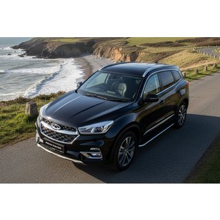 Боковые Подножки Maydos V1 (2 шт., Алюминий) Chery Tiggo 8 2017- гг. фото 1