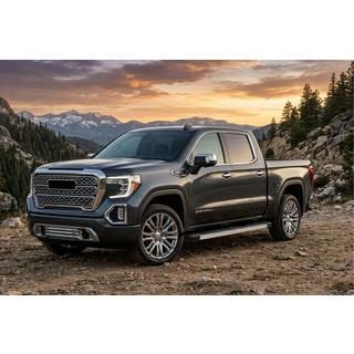 Боковые Подножки BlackLine (2 шт., Алюминий) GMS Sierra 2019- гг. фото 1