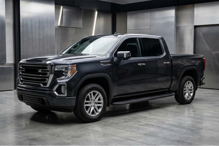 GMS Sierra 2019- гг. Боковые Подножки Tayga Black (2 шт., Алюминий) Image
