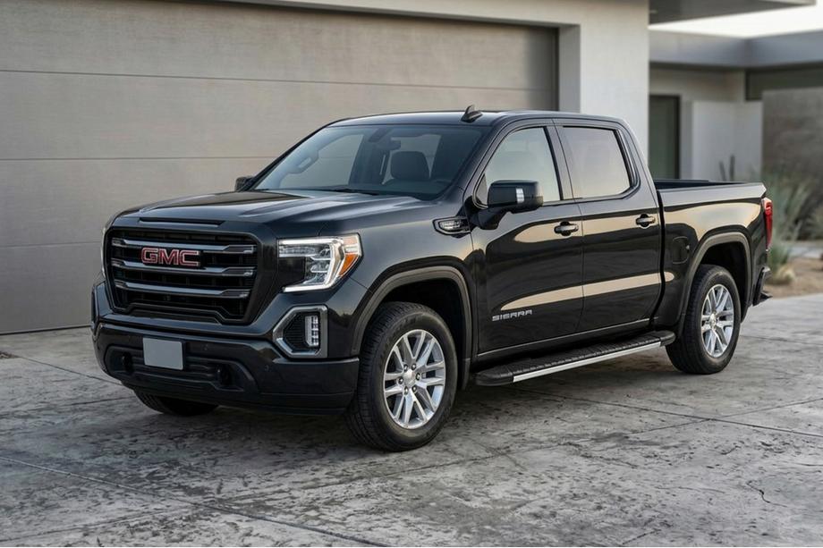 GMS Sierra 2019- гг. Боковые пороги Bosphorus Grey (2 шт., алюминий) Image