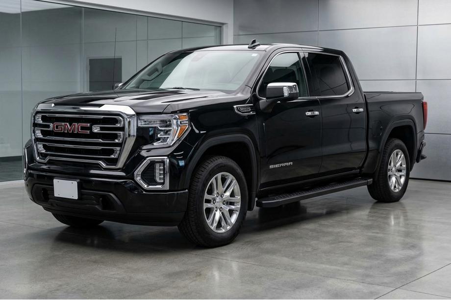 GMS Sierra 2019- гг. Боковые Подножки Allmond Black (2 шт., Алюминий) Image