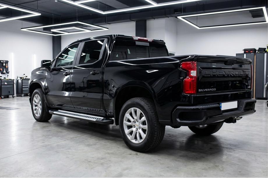 Chevrolet Silverado 2019- гг. Боковые Подножки Line (2 шт., Алюминий) Image