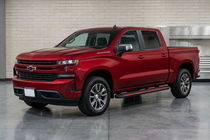 Chevrolet Silverado 2019- гг. Боковые Подножки Maya Red (2 шт., Алюминий) фото 1