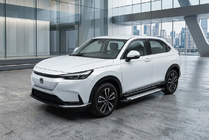 Honda eNP1 2022- гг. Боковые пороги Allmond Grey (2 шт., алюминий) фото 1