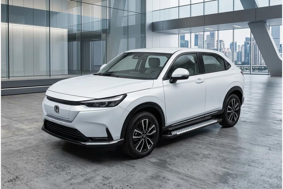 Honda eNS1 2022- гг. Боковые пороги Allmond Grey (2 шт., алюминий) Фото 1