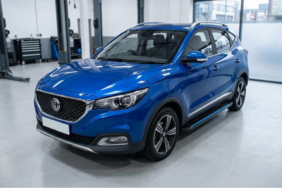 MG ZS 2017-2024 гг. Боковые Подножки Maya Blue (2 шт., Алюминий) Image