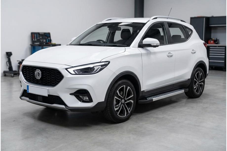 MG ZS 2017-2024 гг. Боковые Подножки Vision New Grey (2 шт., Алюминий) Image