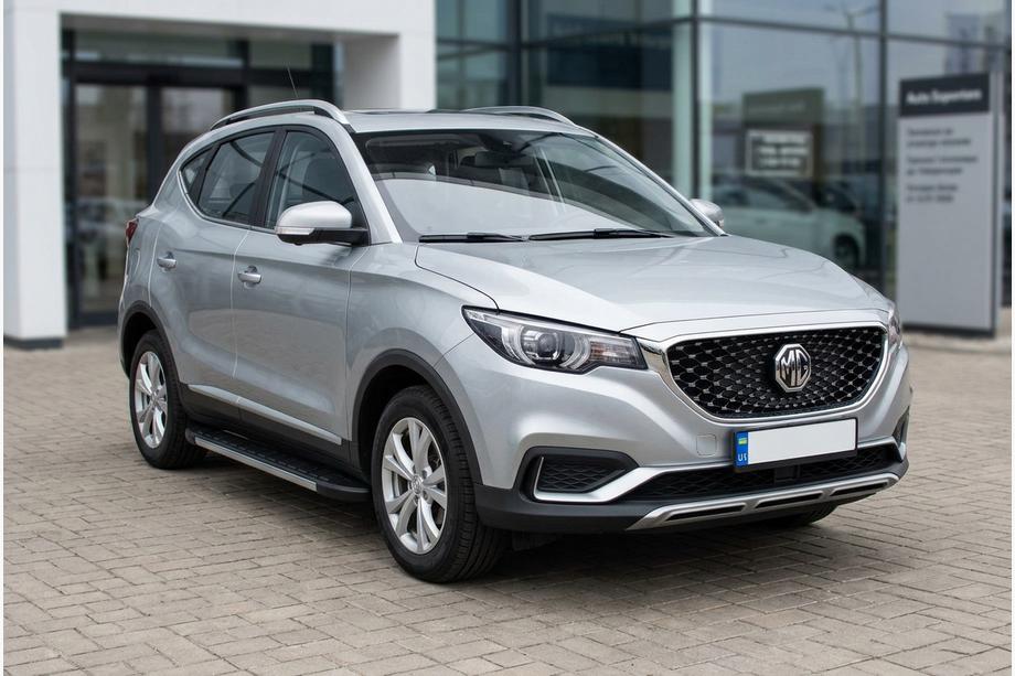 MG ZS 2017-2024 гг. Боковые Подножки Duru (2 шт., Алюминий) Image