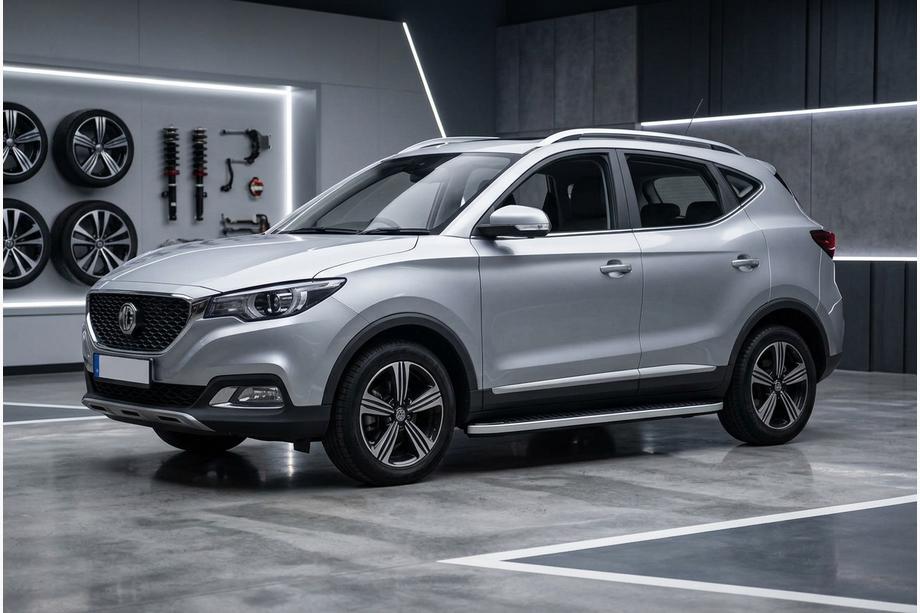MG ZS 2017-2024 гг. Боковые Подножки Tayga Grey (2 шт., Алюминий) Image