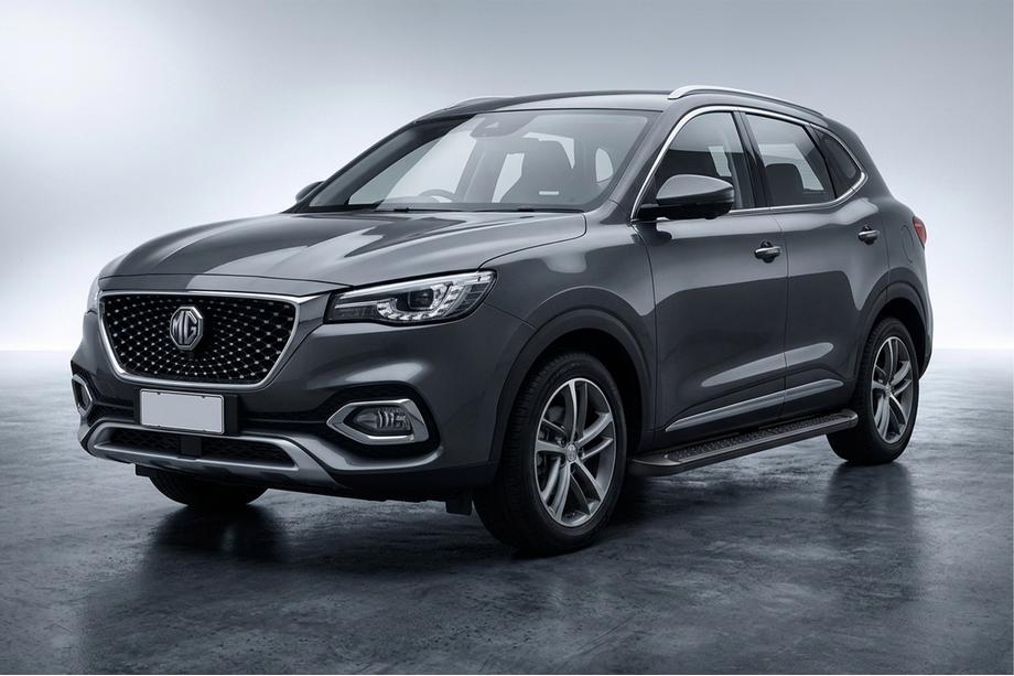 MG HS 2018- гг. Боковые Подножки Allmond Black (2 шт., Алюминий) Image