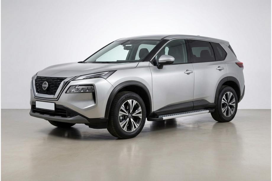 Nissan X-trail T33/Rogue 2022- гг. Боковые Подножки Vision New Grey (2 шт., Алюминий) Image