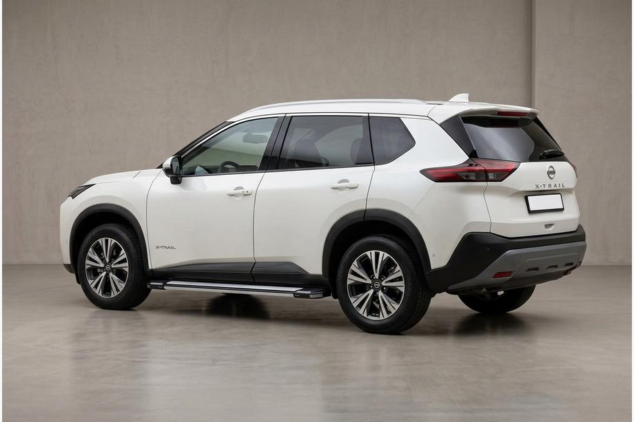Nissan X-trail T33/Rogue 2022- гг. Боковые Подножки Rainbow (2 шт., Алюминий) Image