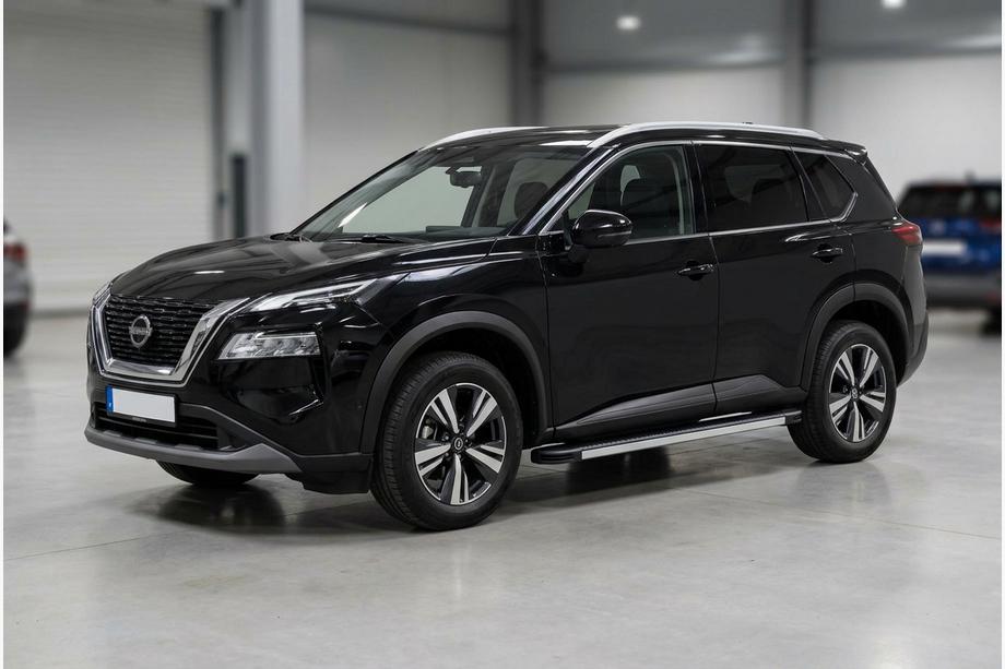Nissan X-trail T33/Rogue 2022- гг. Боковые Подножки Maya V1 (2 шт., Алюминий) Image