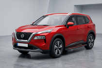 Nissan X-trail T33/Rogue 2022- гг. Боковые Подножки Maya Red (2 шт., Алюминий) фото 1