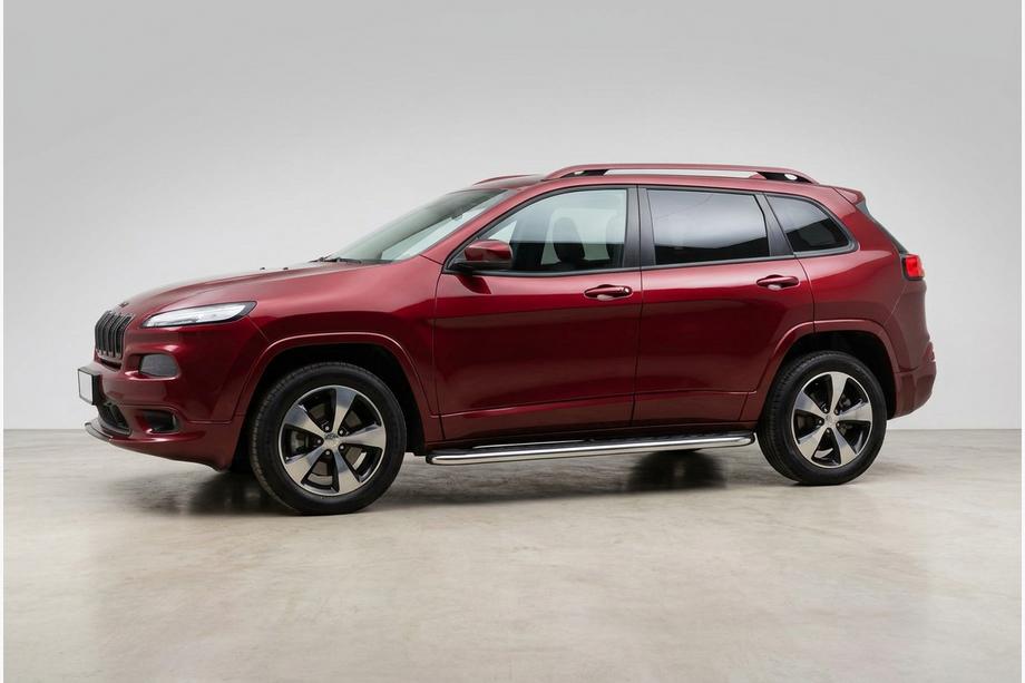 Jeep Cherokee KL 2013- гг. Боковые Подножки Maydos V1 (2 шт., Алюминий) Image