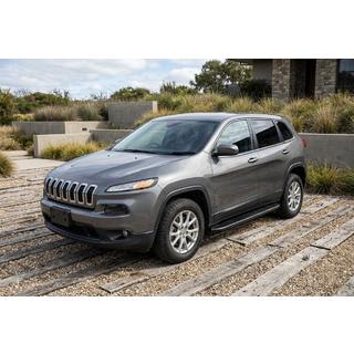 Боковые Подножки Bosphore Black (2 шт., Алюминий) Jeep Cherokee KL 2013- гг. фото 1