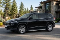Jeep Cherokee KL 2013- гг. Боковые Подножки BlackLine (2 шт., Алюминий) фото 1