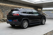 Jeep Cherokee KL 2013- гг. Боковые Подножки Allmond Black (2 шт., Алюминий) фото 1