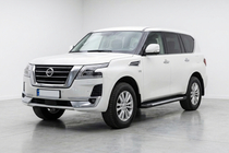 Nissan Armada 2016-2024 гг. Боковые Подножки Line (2 шт., Алюминий) фото 1