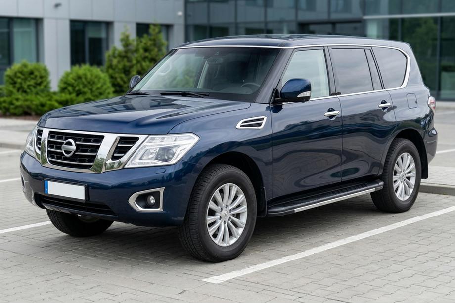 Nissan Armada 2016-2024 гг. Боковые Подножки Bosphore Grey (2 шт., Алюминий) Image