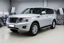 Nissan Armada 2016-2024 гг. Боковые Подножки Duru (2 шт., Алюминий) фото 1