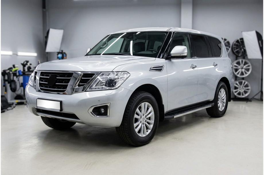 Nissan Armada 2016-2024 гг. Боковые Подножки Duru (2 шт., Алюминий) Image