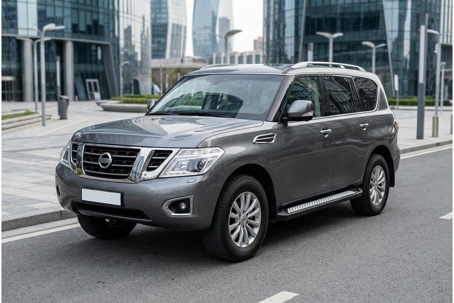 Nissan Armada 2016-2024 гг. Боковые Подножки Vision New Black (2 шт., Алюминий) Фото 1