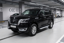 Nissan Armada 2016-2024 гг. Боковые Подножки Maya V2 (2 шт., Алюминий) фото 1