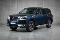 Nissan Armada 2016-2024 гг. Боковые Подножки Maydos V2 (2 шт., Алюминий) фото 1