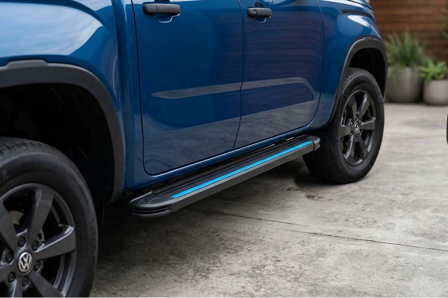 Ford Ranger 2022- гг. Боковые Подножки Maya Blue (2 шт., Алюминий) Image