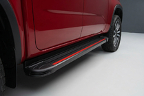 Ford Ranger 2022- гг. Боковые Подножки Maya Red (2 шт., Алюминий) фото 1