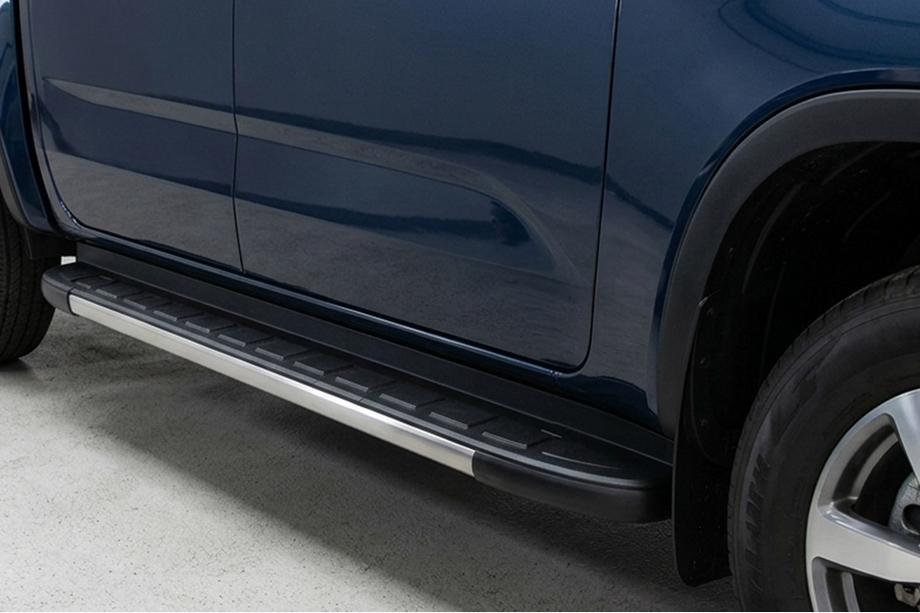 Ford Ranger 2022- гг. Боковые Подножки Duru (2 шт., Алюминий) Image