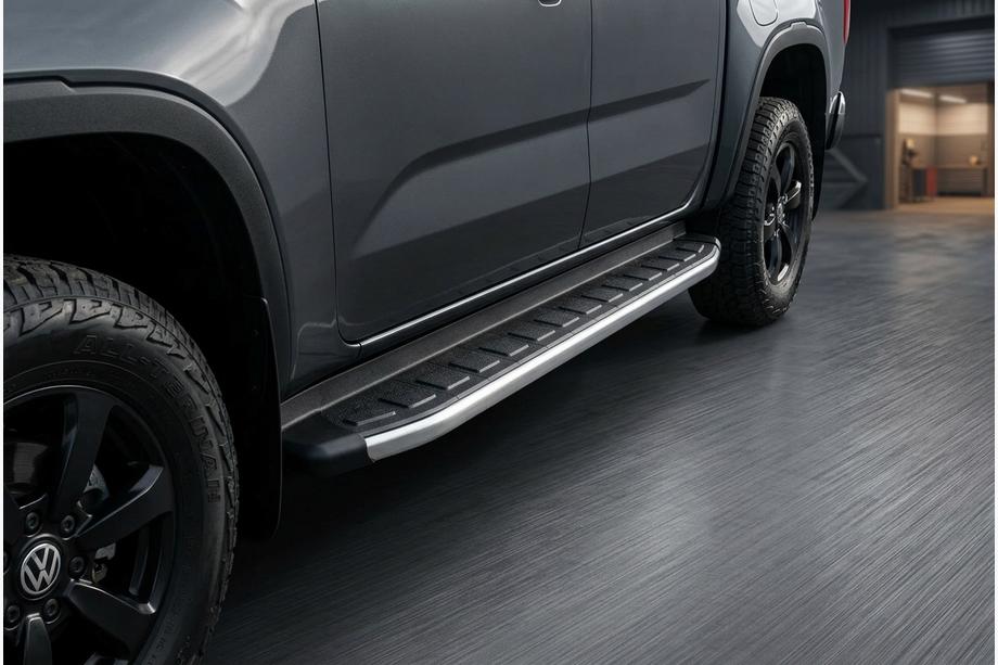 Ford Ranger 2022- гг. Боковые Подножки Fullmond (2 шт., Алюминий) Фото 1