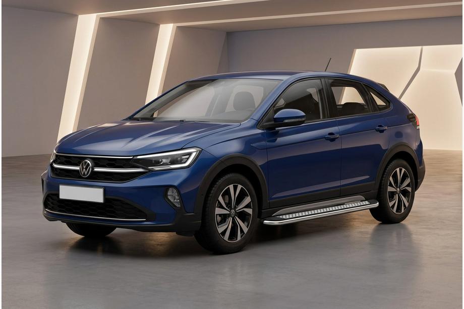 Volkswagen Taigo 2020- гг. Боковые Подножки Maydos V2 (2 шт., Алюминий) Image