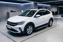 Volkswagen Taigo 2020- гг. Боковые Подножки Duru (2 шт., Алюминий) фото 1
