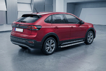Volkswagen Taigo 2020- гг. Боковые Подножки BlackLine (2 шт., Алюминий) фото 1